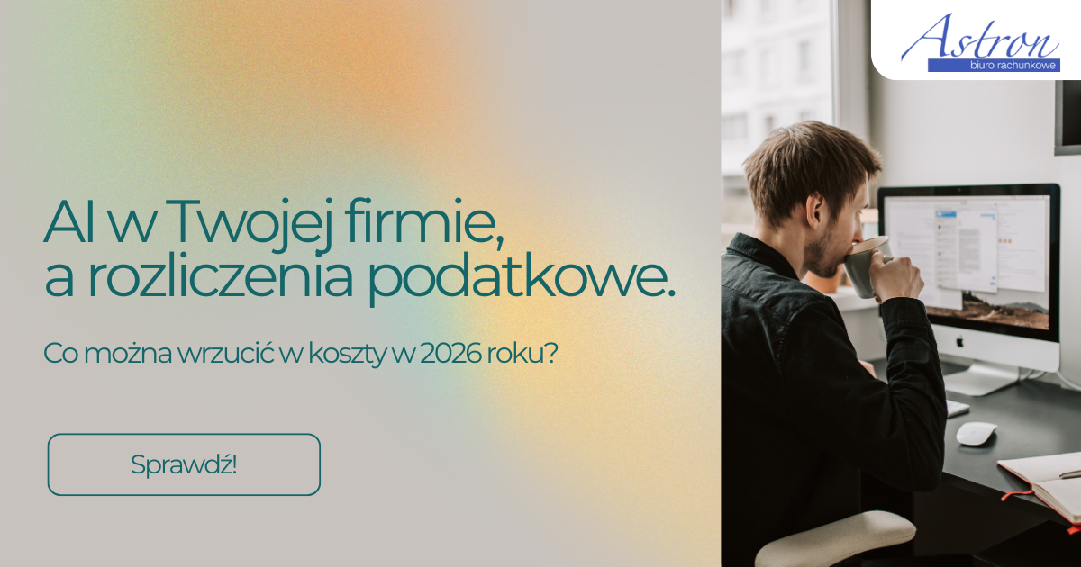 Księgowa pracująca z AI w biurze w Lublinie - rozliczenie podatkowe 2026.
